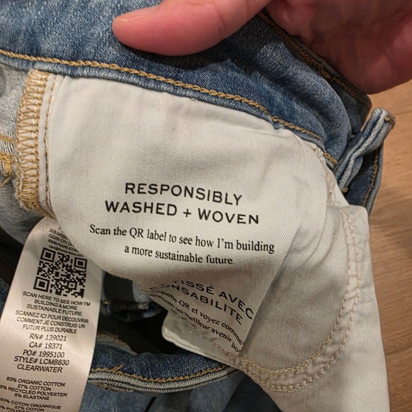 Frame Le Crop Mini Boot Jeans Clearwater Blue High Rise LCMB630 Size 25 - Picture 4 of 12